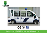 8 Seats Enclosed Passenger Cabin Electric Sightseeing Car With Horn Speaker For City Walking Street
